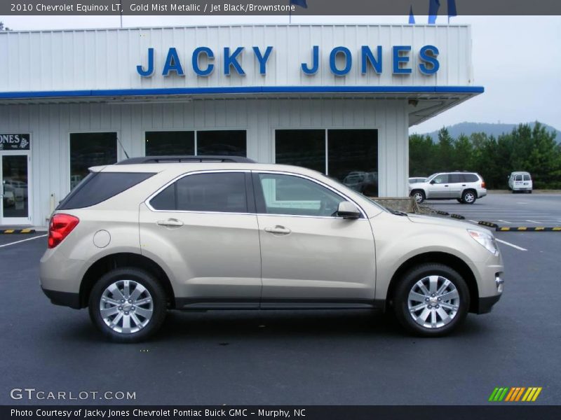 Gold Mist Metallic / Jet Black/Brownstone 2010 Chevrolet Equinox LT