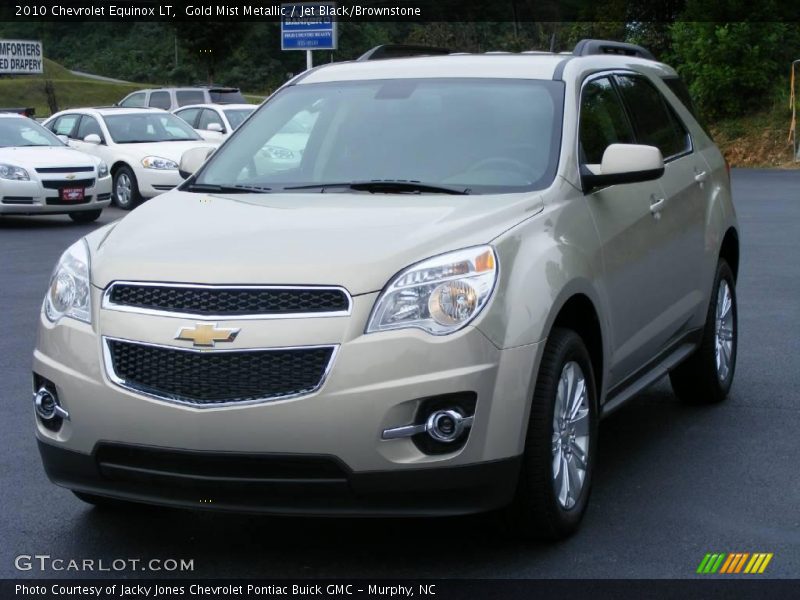 Gold Mist Metallic / Jet Black/Brownstone 2010 Chevrolet Equinox LT