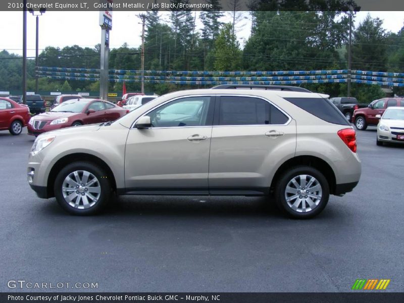 Gold Mist Metallic / Jet Black/Brownstone 2010 Chevrolet Equinox LT