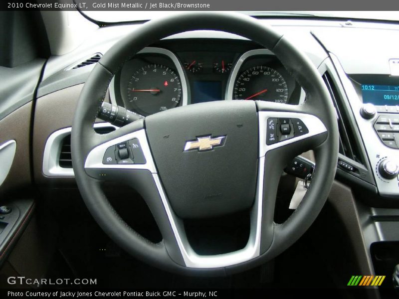 Gold Mist Metallic / Jet Black/Brownstone 2010 Chevrolet Equinox LT