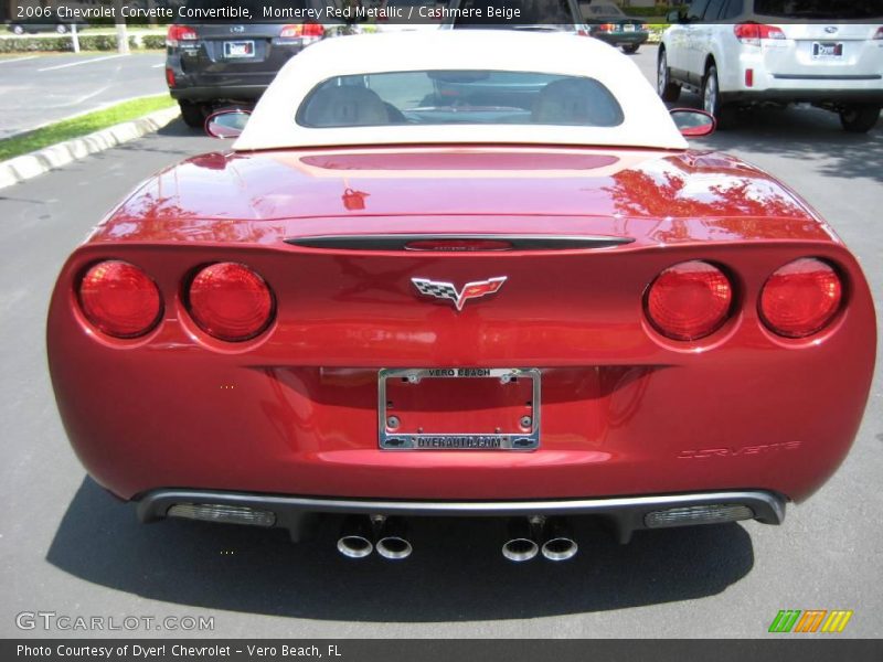 Monterey Red Metallic / Cashmere Beige 2006 Chevrolet Corvette Convertible