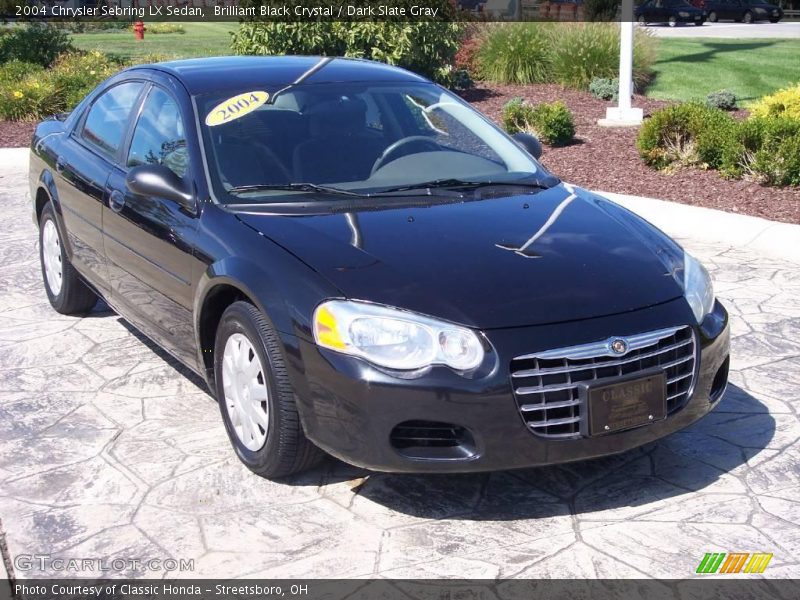 Brilliant Black Crystal / Dark Slate Gray 2004 Chrysler Sebring LX Sedan