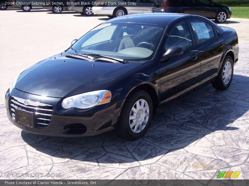 Brilliant Black Crystal / Dark Slate Gray 2004 Chrysler Sebring LX Sedan