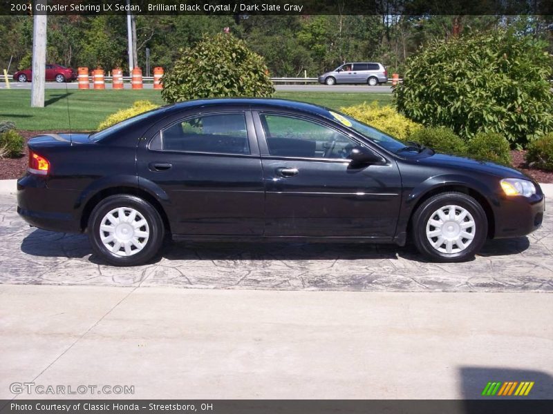 Brilliant Black Crystal / Dark Slate Gray 2004 Chrysler Sebring LX Sedan