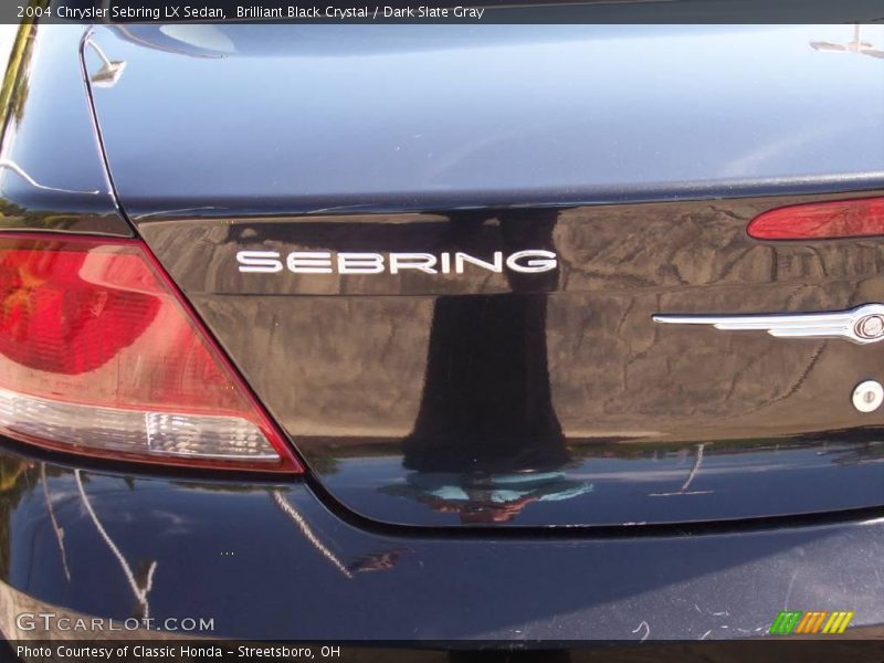 Brilliant Black Crystal / Dark Slate Gray 2004 Chrysler Sebring LX Sedan