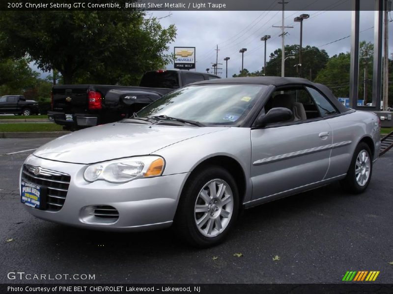 Brilliant Silver Metallic / Light Taupe 2005 Chrysler Sebring GTC Convertible