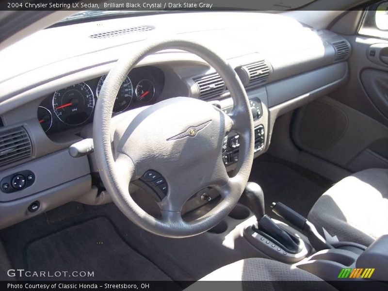 Brilliant Black Crystal / Dark Slate Gray 2004 Chrysler Sebring LX Sedan