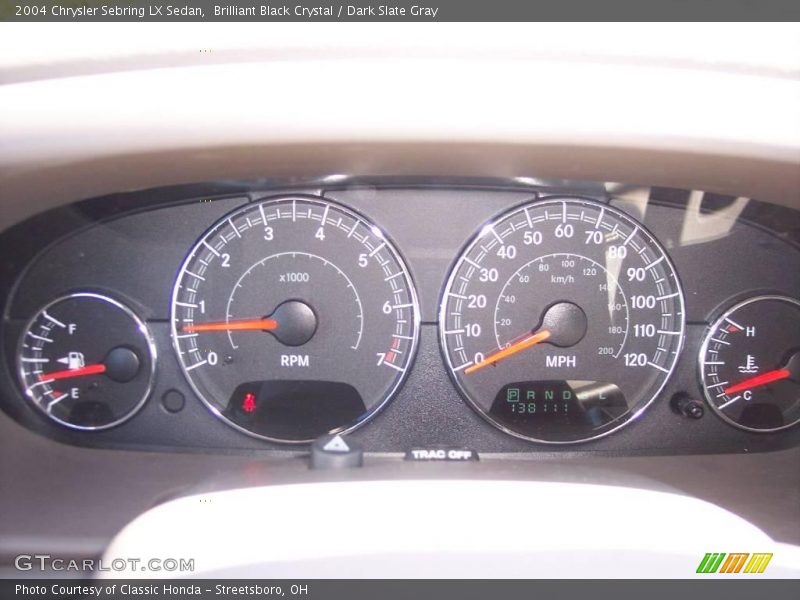 Brilliant Black Crystal / Dark Slate Gray 2004 Chrysler Sebring LX Sedan