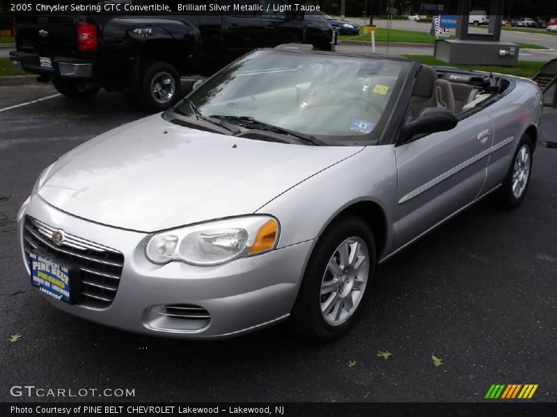 Brilliant Silver Metallic / Light Taupe 2005 Chrysler Sebring GTC Convertible