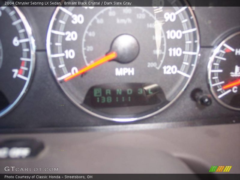 Brilliant Black Crystal / Dark Slate Gray 2004 Chrysler Sebring LX Sedan