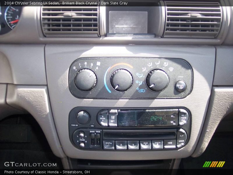 Brilliant Black Crystal / Dark Slate Gray 2004 Chrysler Sebring LX Sedan