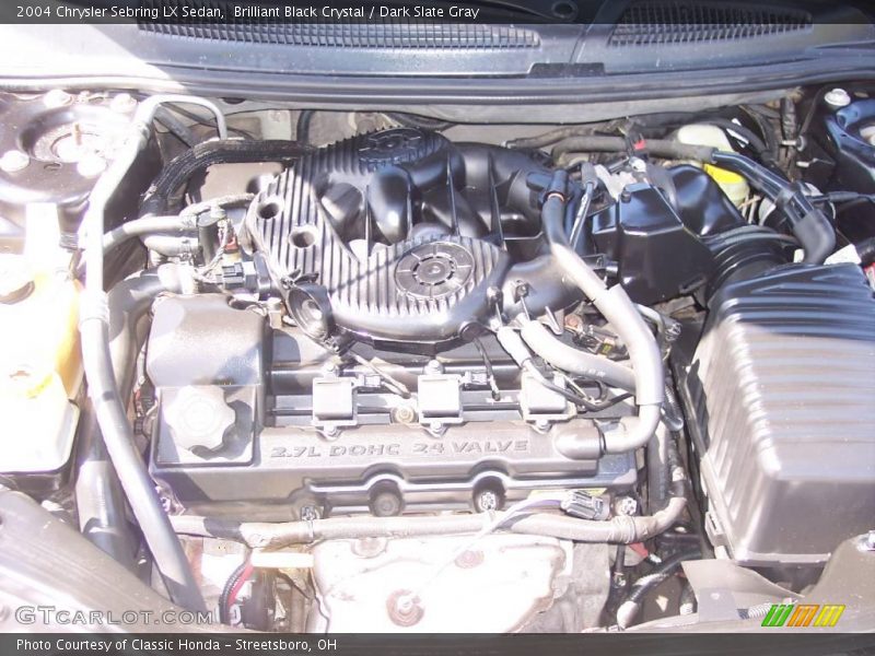 Brilliant Black Crystal / Dark Slate Gray 2004 Chrysler Sebring LX Sedan