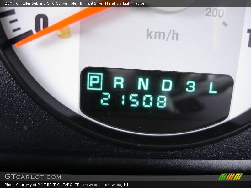 Brilliant Silver Metallic / Light Taupe 2005 Chrysler Sebring GTC Convertible