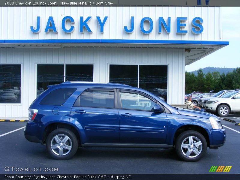 Navy Blue Metallic / Light Gray 2008 Chevrolet Equinox Sport