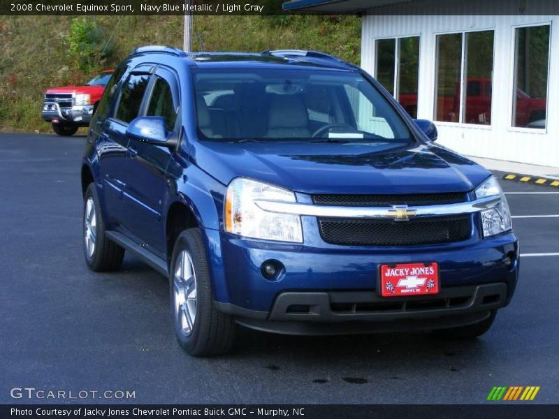 Navy Blue Metallic / Light Gray 2008 Chevrolet Equinox Sport