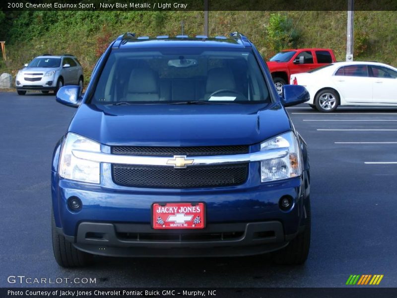Navy Blue Metallic / Light Gray 2008 Chevrolet Equinox Sport