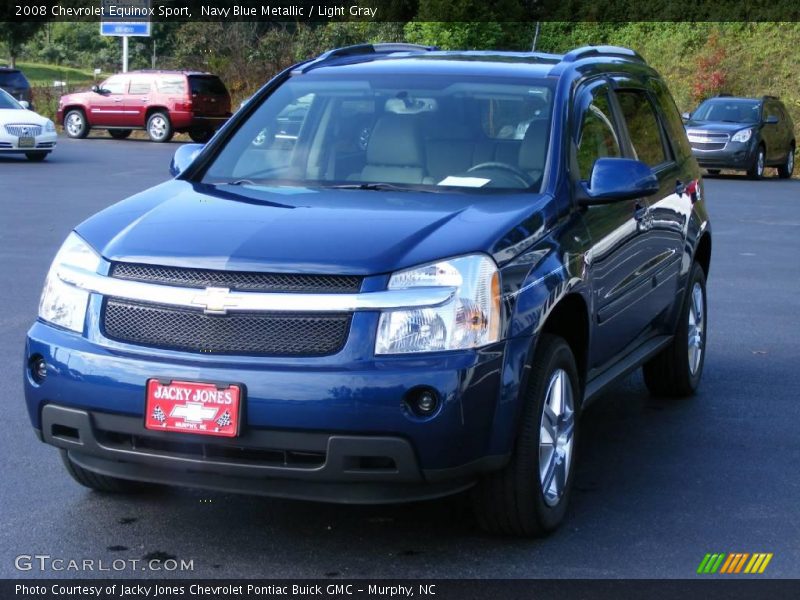 Navy Blue Metallic / Light Gray 2008 Chevrolet Equinox Sport