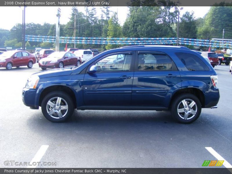 Navy Blue Metallic / Light Gray 2008 Chevrolet Equinox Sport