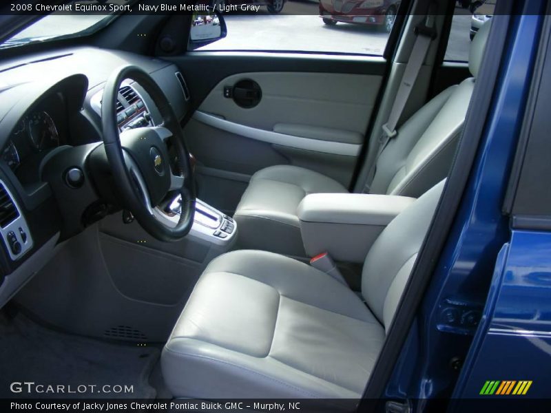 Navy Blue Metallic / Light Gray 2008 Chevrolet Equinox Sport