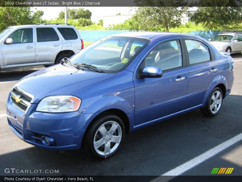 Bright Blue / Charcoal 2009 Chevrolet Aveo LT Sedan