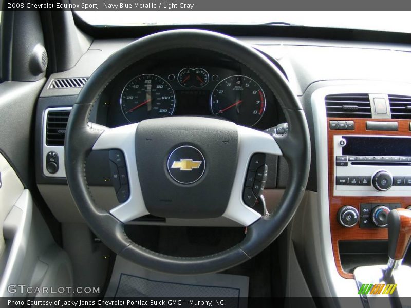 Navy Blue Metallic / Light Gray 2008 Chevrolet Equinox Sport