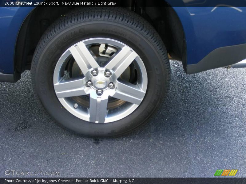 Navy Blue Metallic / Light Gray 2008 Chevrolet Equinox Sport