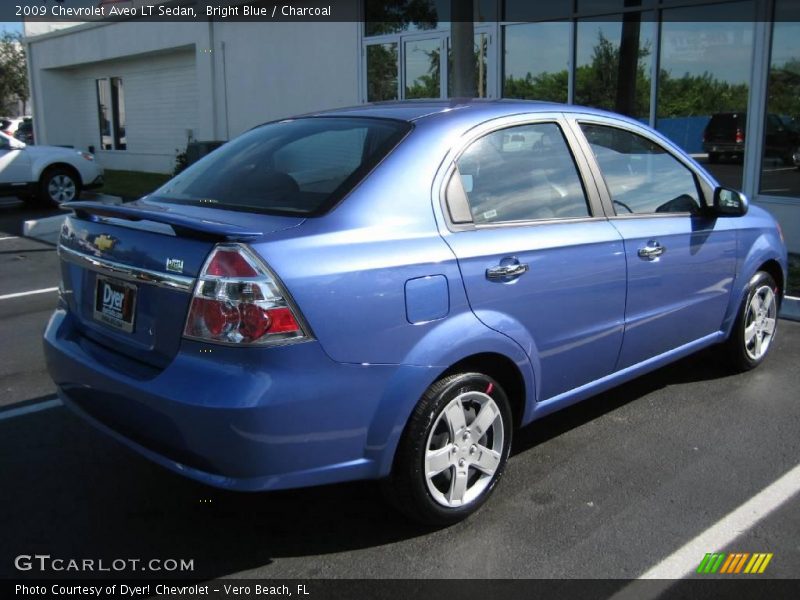 Bright Blue / Charcoal 2009 Chevrolet Aveo LT Sedan