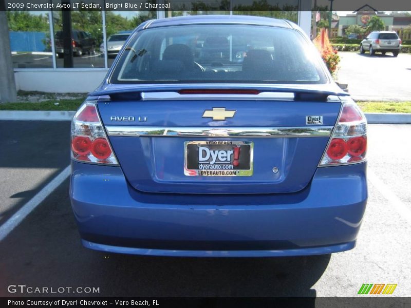 Bright Blue / Charcoal 2009 Chevrolet Aveo LT Sedan