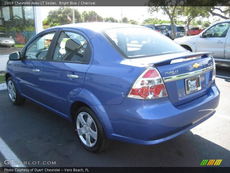 Bright Blue / Charcoal 2009 Chevrolet Aveo LT Sedan