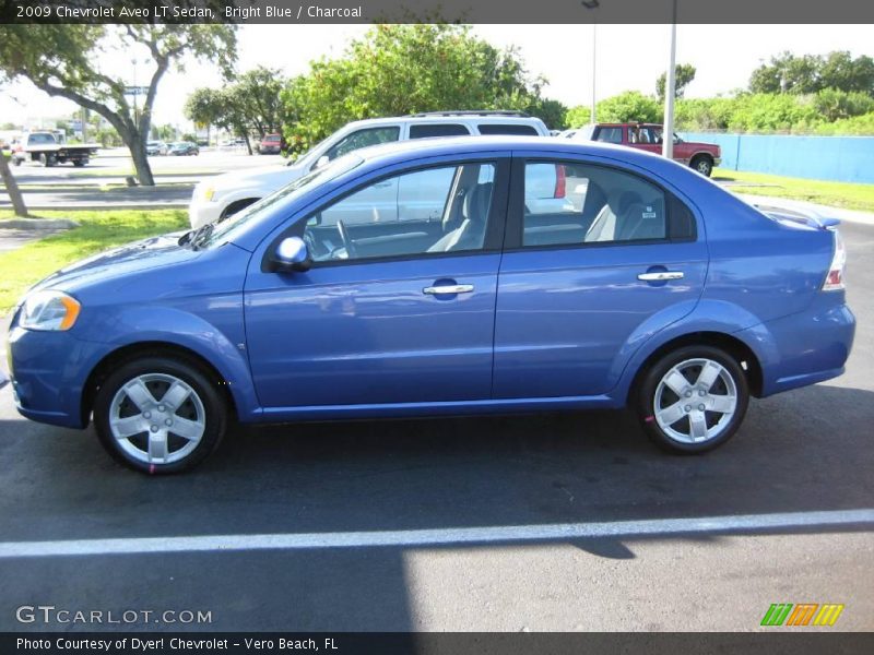 Bright Blue / Charcoal 2009 Chevrolet Aveo LT Sedan