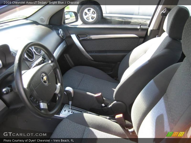 Bright Blue / Charcoal 2009 Chevrolet Aveo LT Sedan