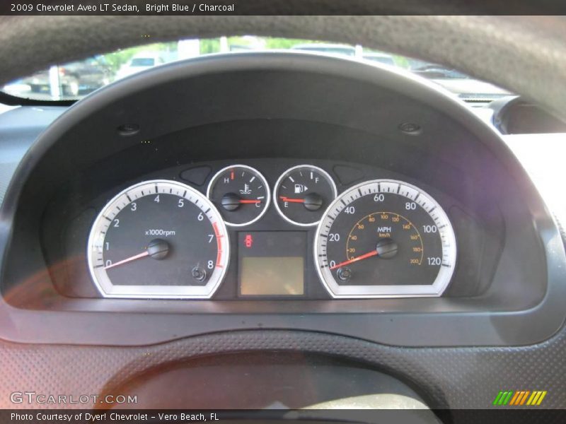 Bright Blue / Charcoal 2009 Chevrolet Aveo LT Sedan