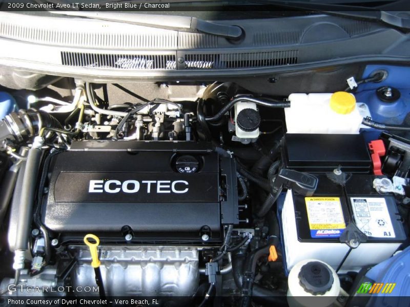 Bright Blue / Charcoal 2009 Chevrolet Aveo LT Sedan