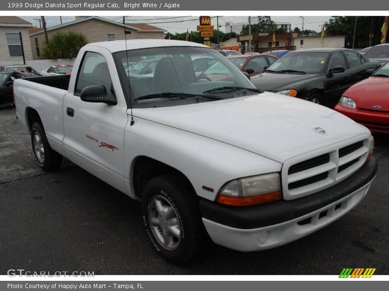 Bright White / Agate 1999 Dodge Dakota Sport Regular Cab