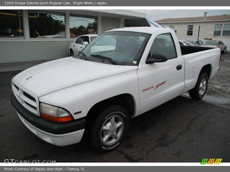 Bright White / Agate 1999 Dodge Dakota Sport Regular Cab