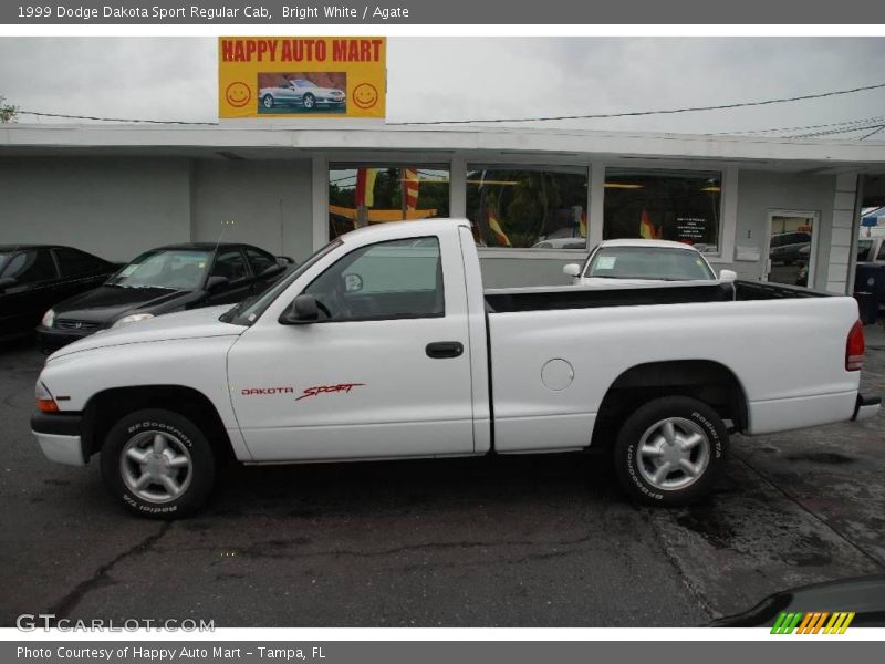 Bright White / Agate 1999 Dodge Dakota Sport Regular Cab