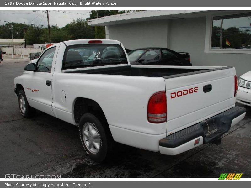 Bright White / Agate 1999 Dodge Dakota Sport Regular Cab