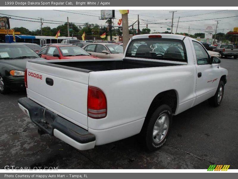 Bright White / Agate 1999 Dodge Dakota Sport Regular Cab