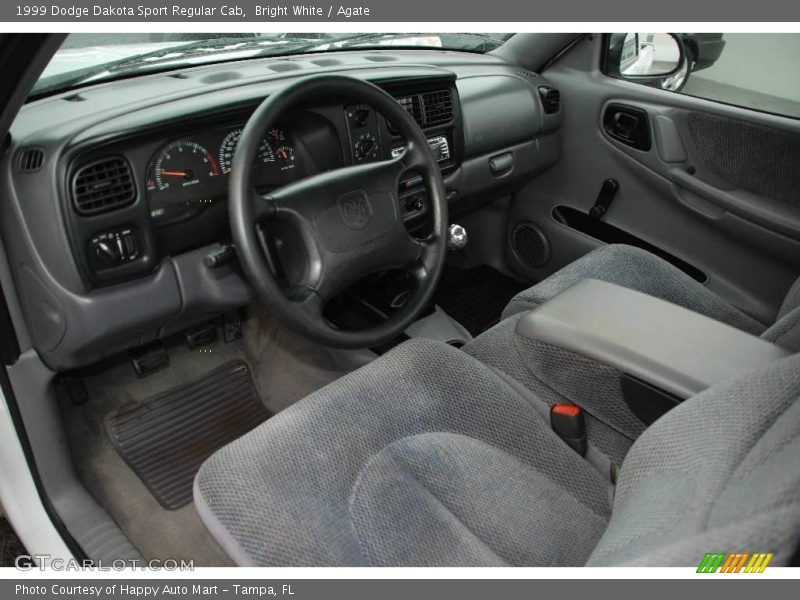 Bright White / Agate 1999 Dodge Dakota Sport Regular Cab