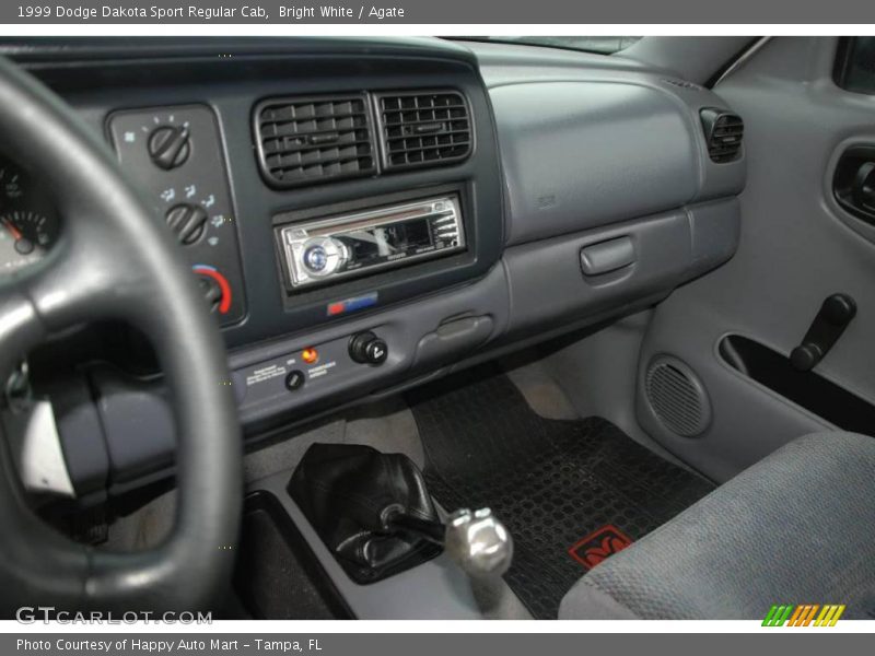 Bright White / Agate 1999 Dodge Dakota Sport Regular Cab