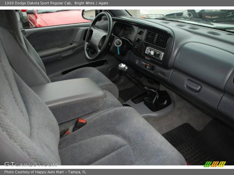 Bright White / Agate 1999 Dodge Dakota Sport Regular Cab