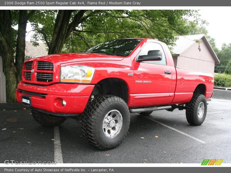Flame Red / Medium Slate Gray 2006 Dodge Ram 2500 Sport Regular Cab 4x4