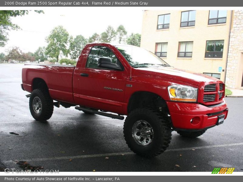 Flame Red / Medium Slate Gray 2006 Dodge Ram 2500 Sport Regular Cab 4x4
