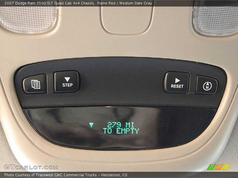Flame Red / Medium Slate Gray 2007 Dodge Ram 3500 SLT Quad Cab 4x4 Chassis