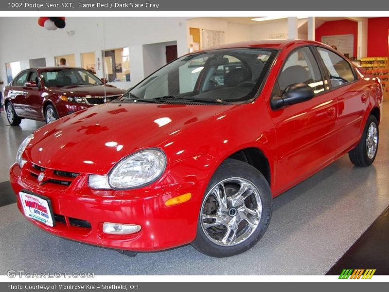 Flame Red / Dark Slate Gray 2002 Dodge Neon SXT