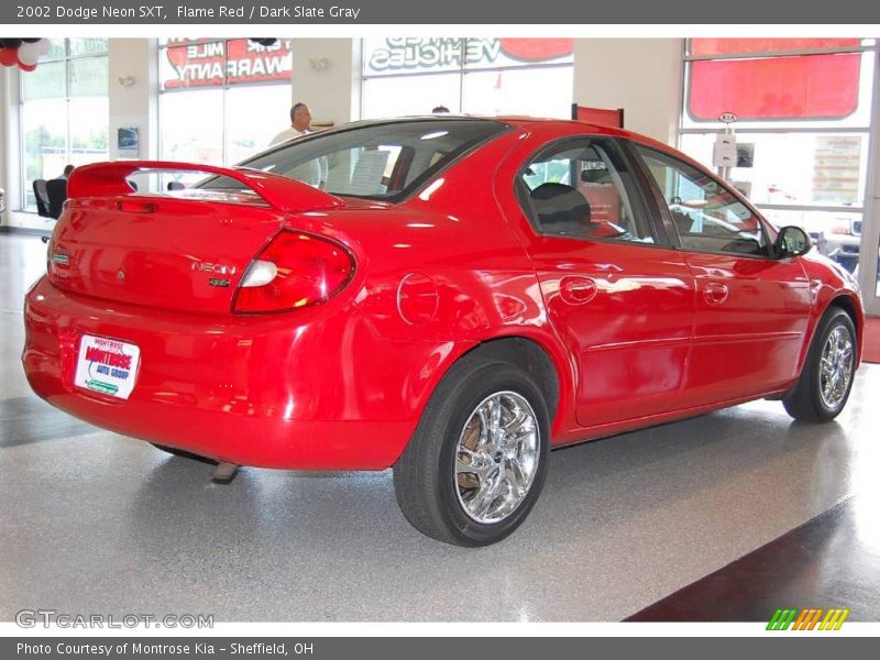 Flame Red / Dark Slate Gray 2002 Dodge Neon SXT