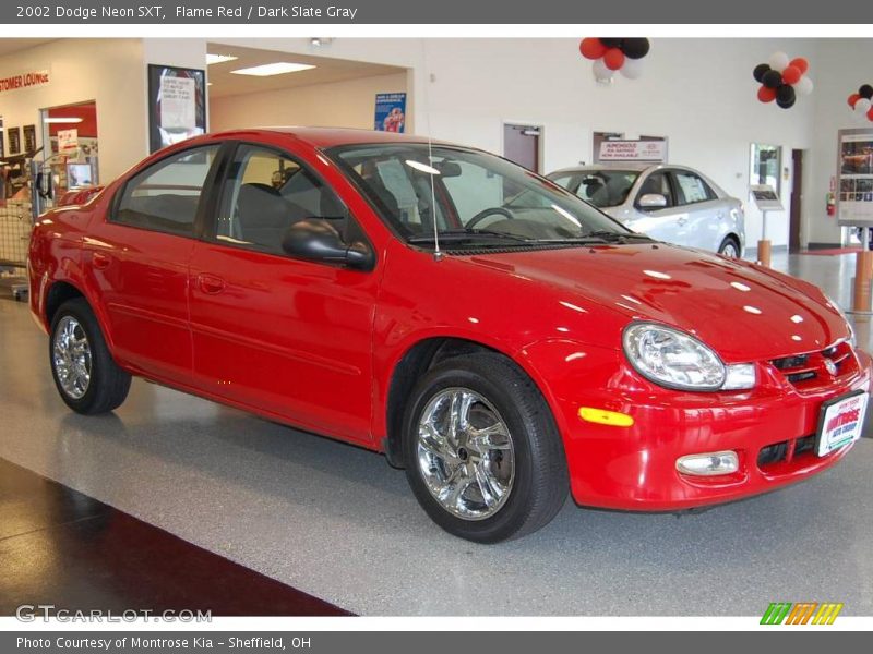 Flame Red / Dark Slate Gray 2002 Dodge Neon SXT