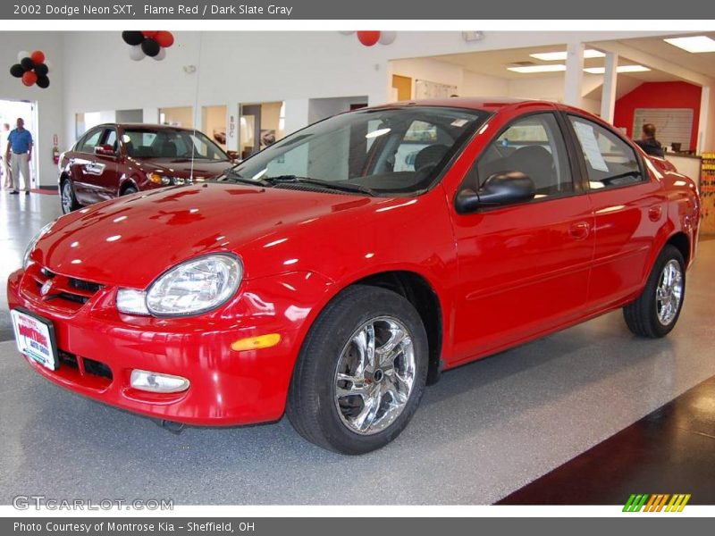 Flame Red / Dark Slate Gray 2002 Dodge Neon SXT
