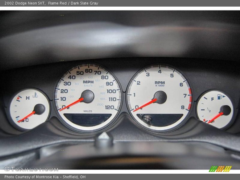 Flame Red / Dark Slate Gray 2002 Dodge Neon SXT