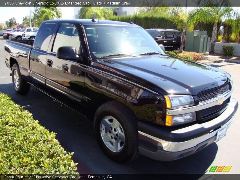 Black / Medium Gray 2005 Chevrolet Silverado 1500 LS Extended Cab